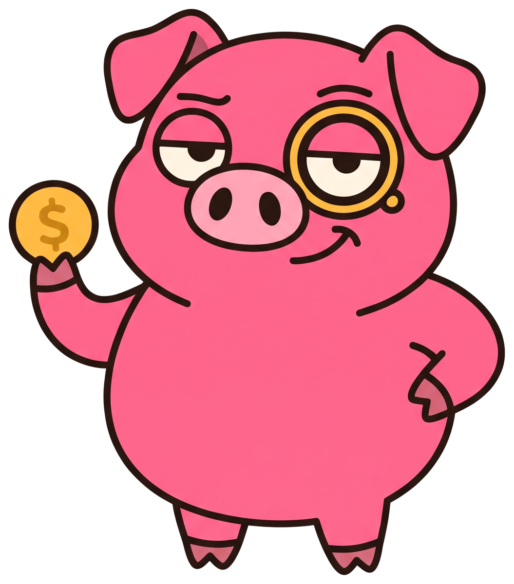 Full-body Oinker mascot