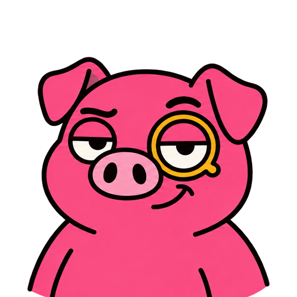 Oinker taking a note